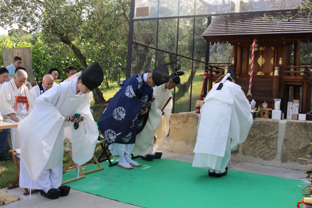 Cerimonia al San Marino Jinja durante il terzo Nippon Matsuri